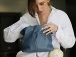 the essential pouch teale blue